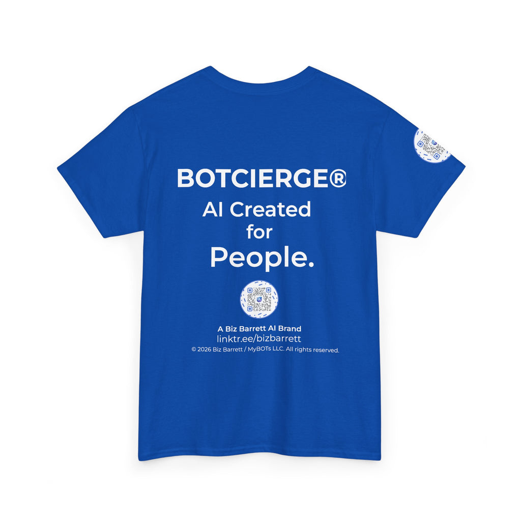 Unisex RememBOT™ Heavy Cotton Tee (Dark Edition with White Print)