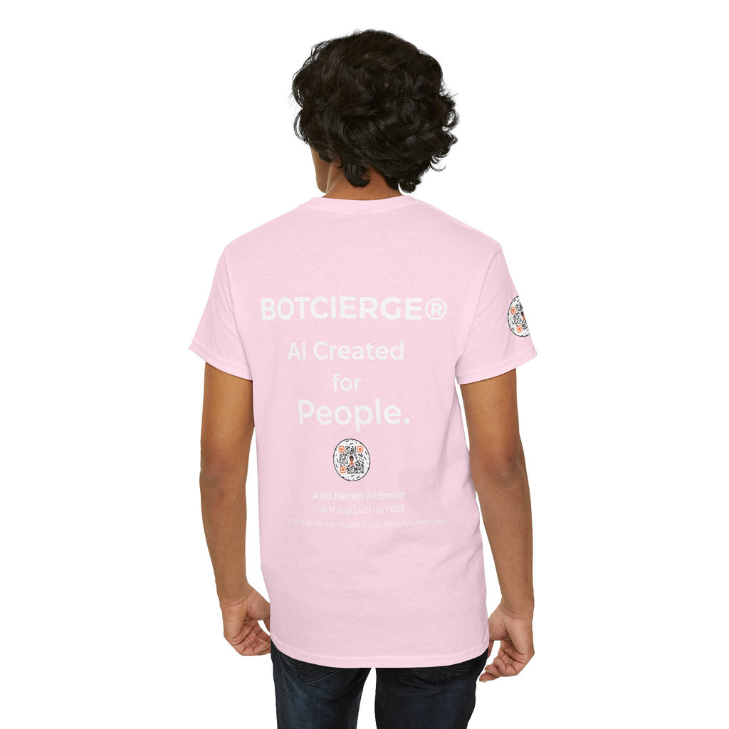 Unisex Personal Development BOT Heavy Cotton Tee (Dark Edition with White Print)