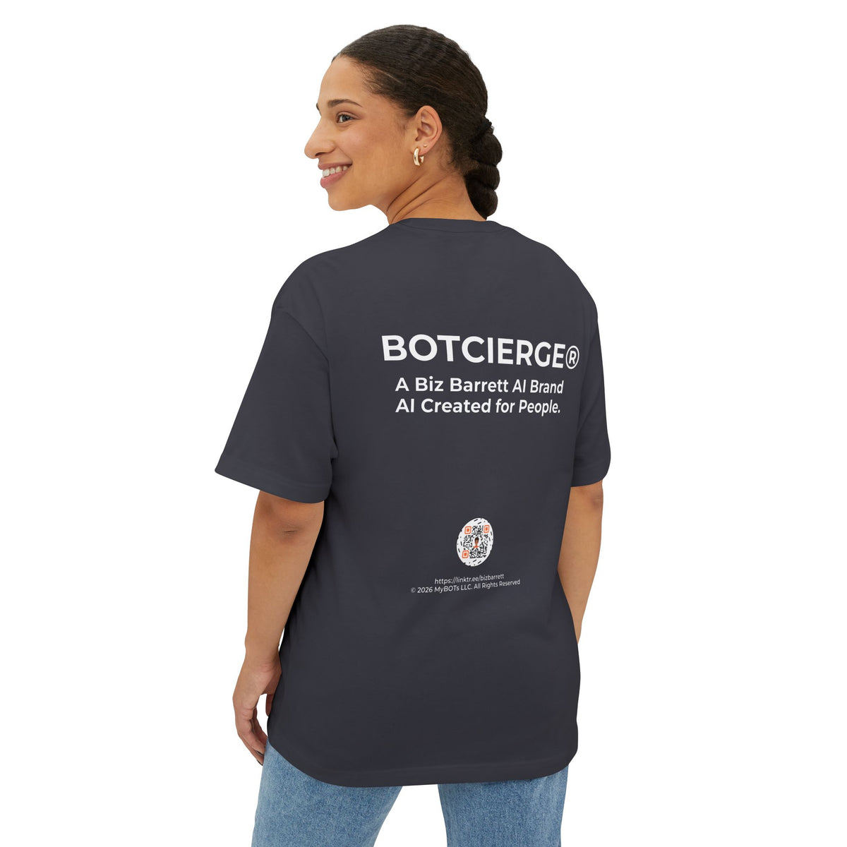 Unisex Logo Oversized Boxy Tee (Dark Edition)
