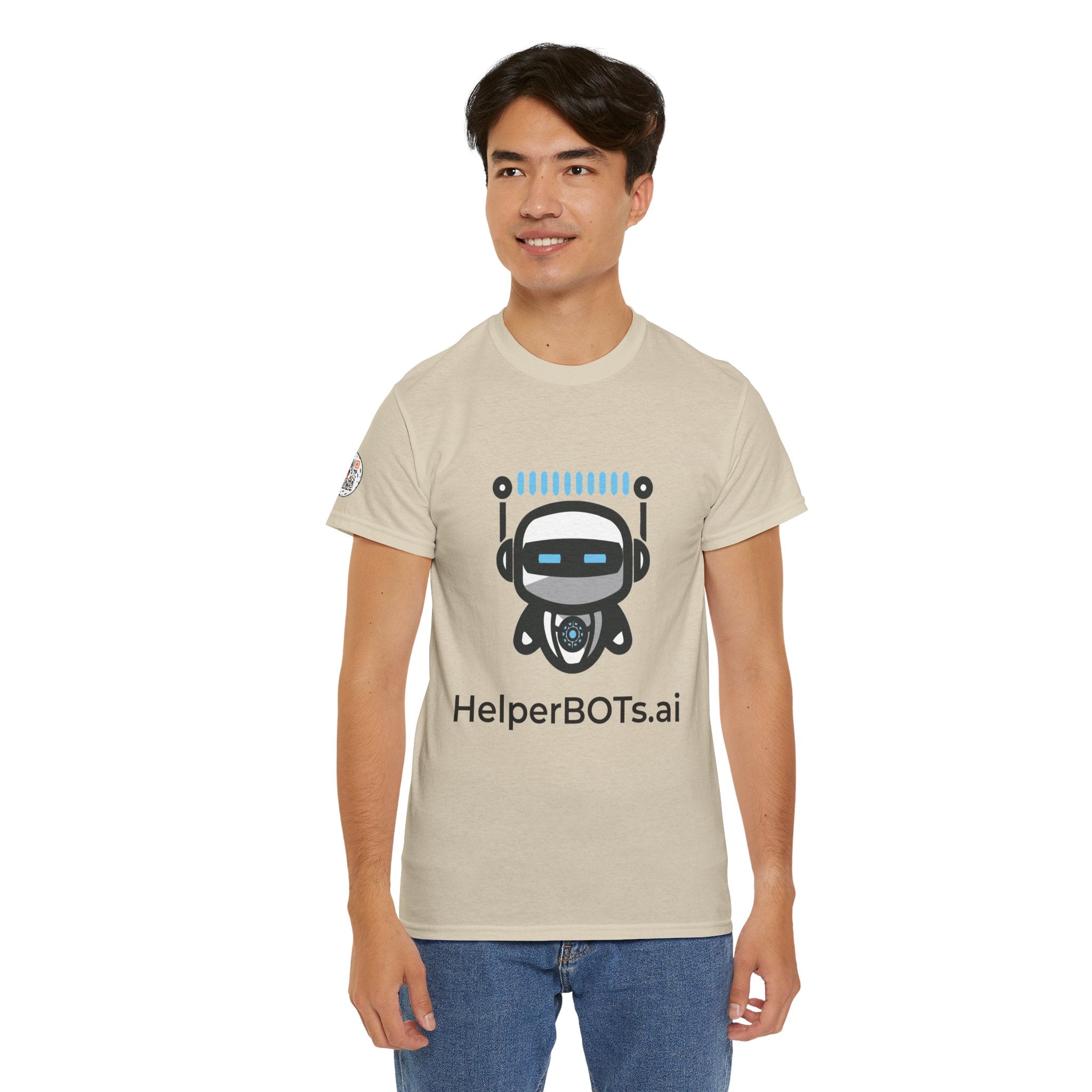 Unisex Productivity BOT Heavy Cotton Tee (Light Edition with Black Print)