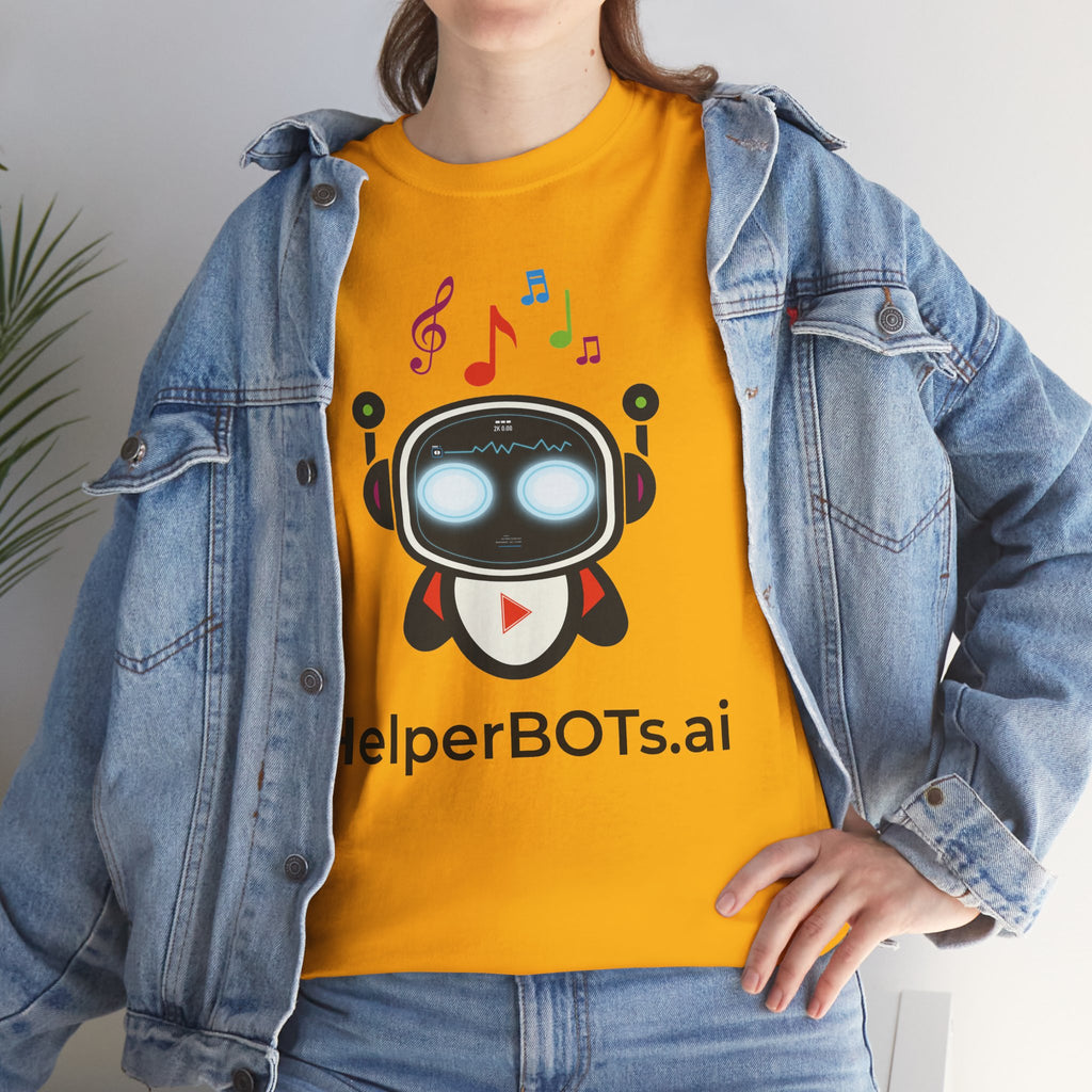 Unisex Music BOT Heavy Cotton Tee (Light Edition with Black Print)