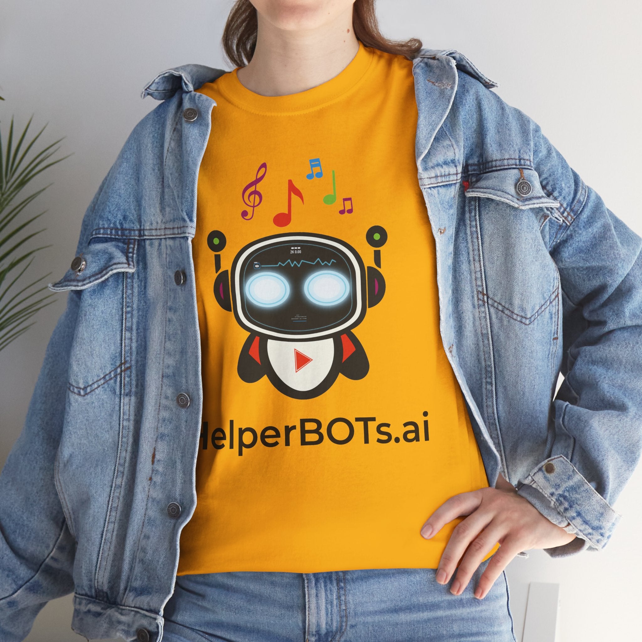 Unisex Music BOT Heavy Cotton Tee (Light Edition with Black Print)