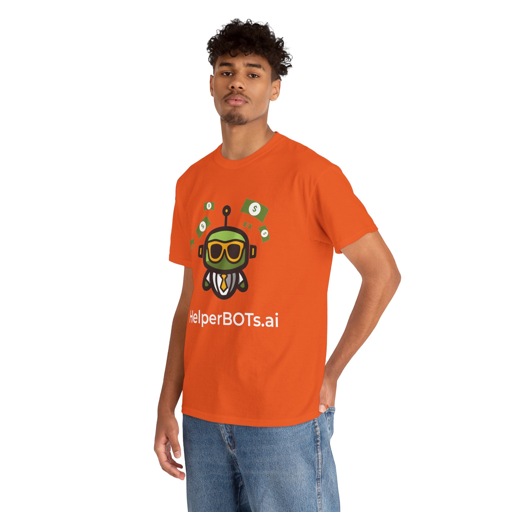 Unisex Financial BOT Heavy Cotton Tee (Dark Edition with White Print)