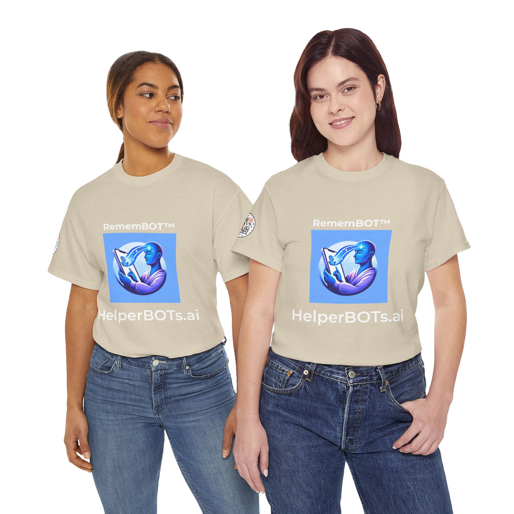 Unisex RememBOT™ Heavy Cotton Tee (Light Edition with White Lettering)