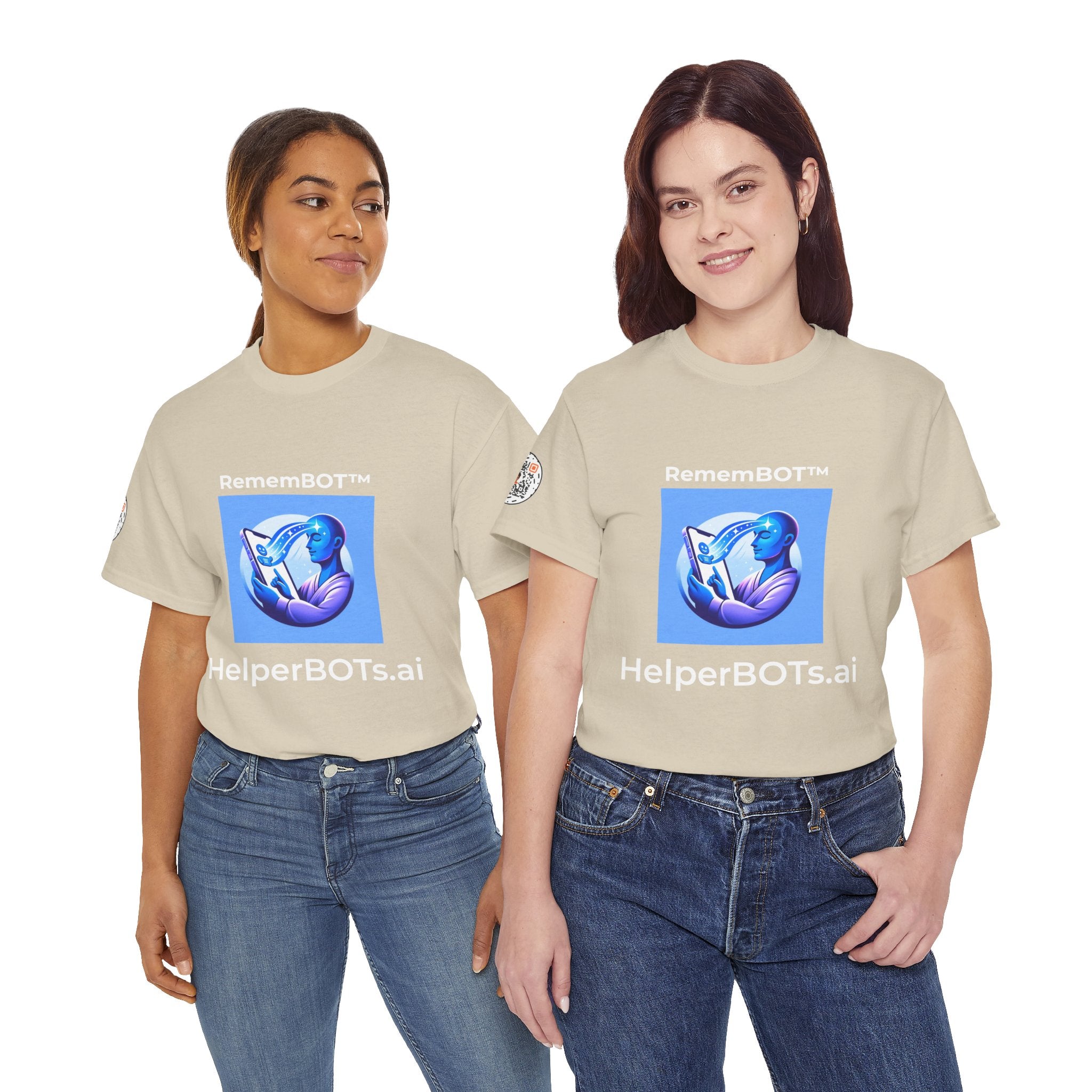 Unisex RememBOT™ Heavy Cotton Tee (Light Edition with White Lettering)