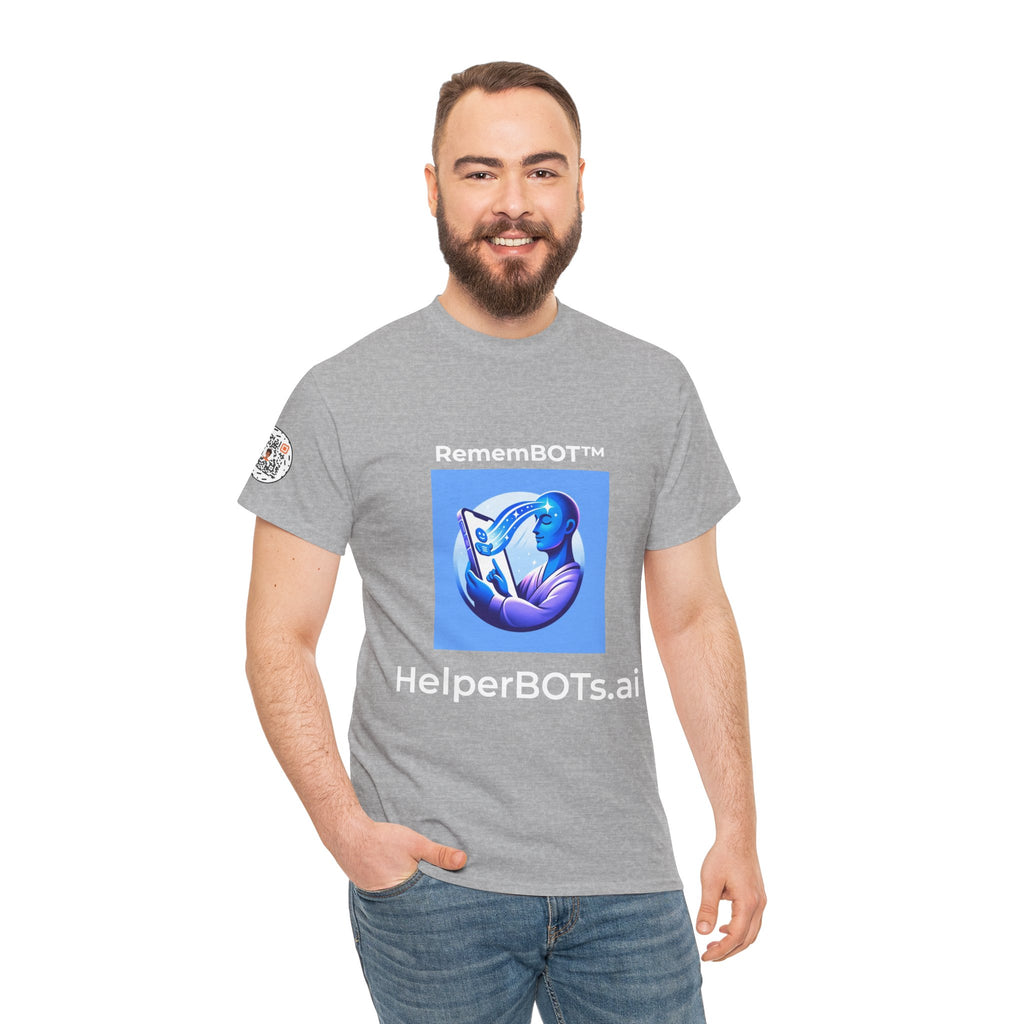 Unisex RememBOT™ Heavy Cotton Tee (Light Edition with White Lettering)
