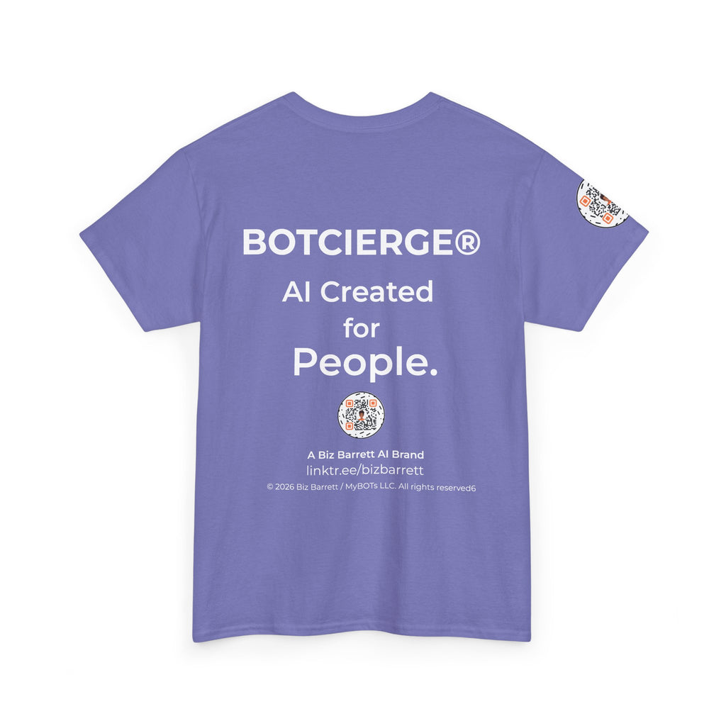 Unisex Healthcare BOT Heavy Cotton Tee (Dark Edition with White Print)