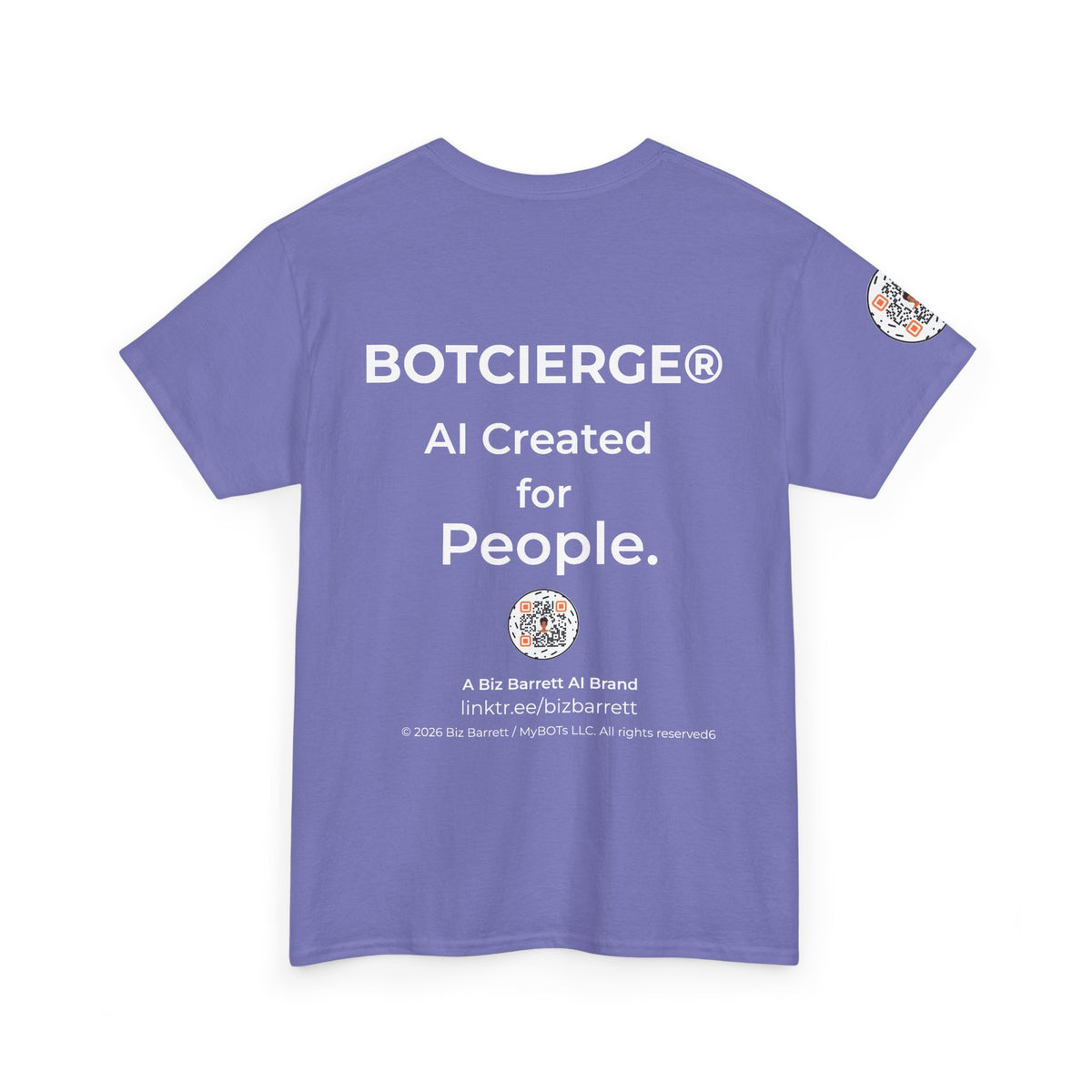 Unisex Healthcare BOT Heavy Cotton Tee (Dark Edition with White Print)