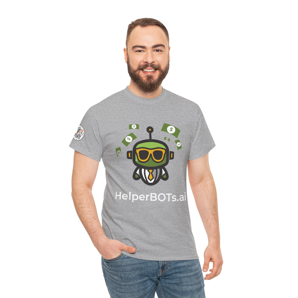 Unisex Financial BOT Heavy Cotton Tee (Dark Edition with White Print)