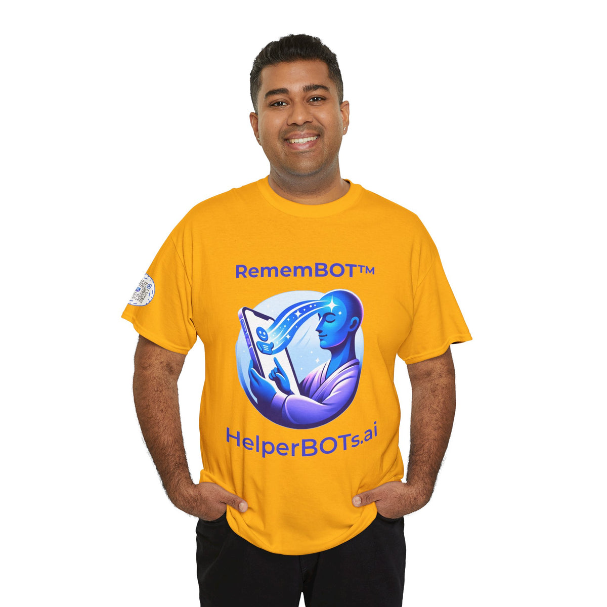 Unisex RememBOT™ Heavy Cotton Tee (Light Edition with Purple Print)