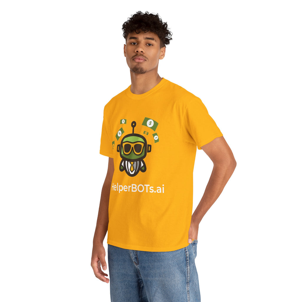 Unisex Financial BOT Heavy Cotton Tee (Dark Edition with White Print)