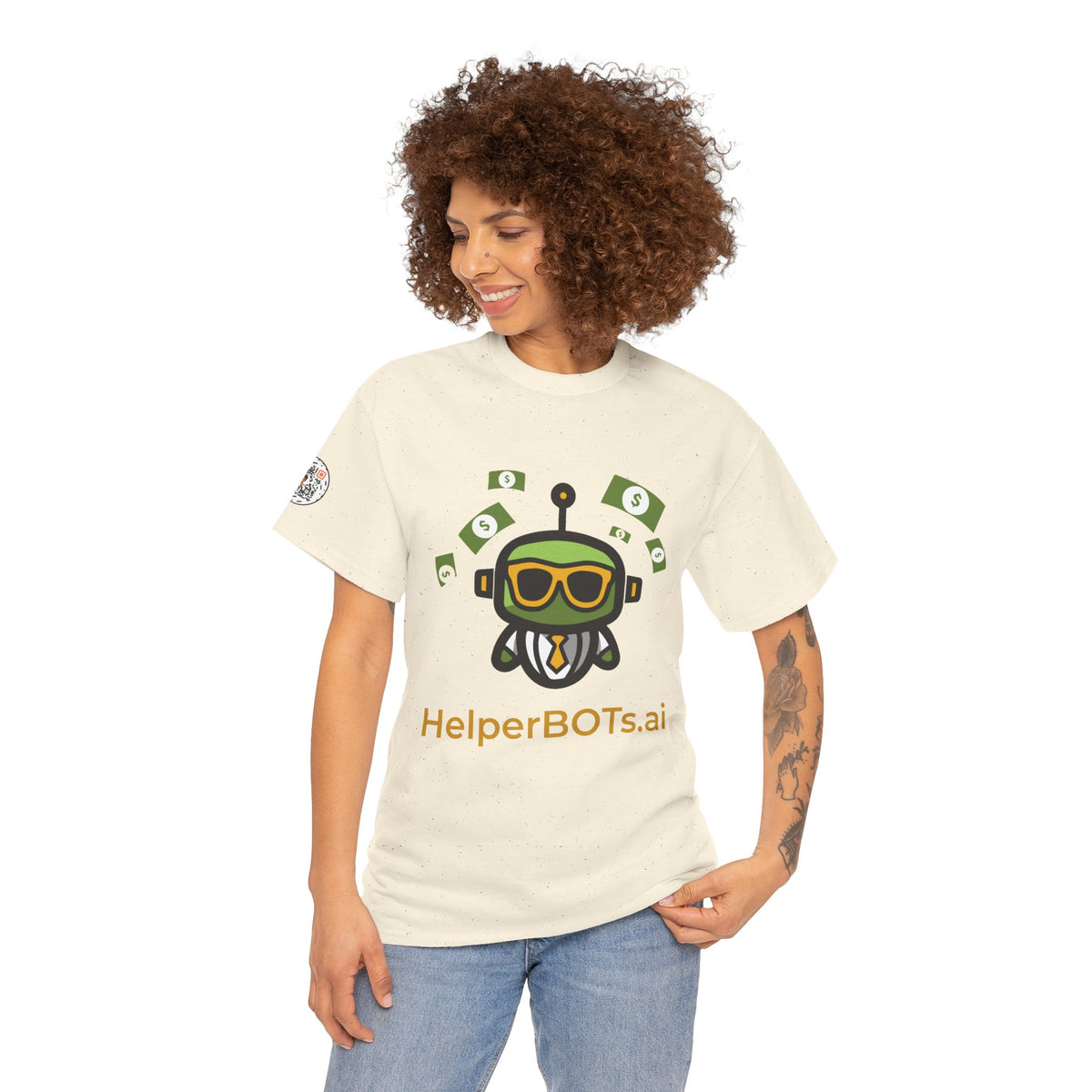 Unisex Financial BOT Heavy Cotton Tee (Light Edition with Gold Print)