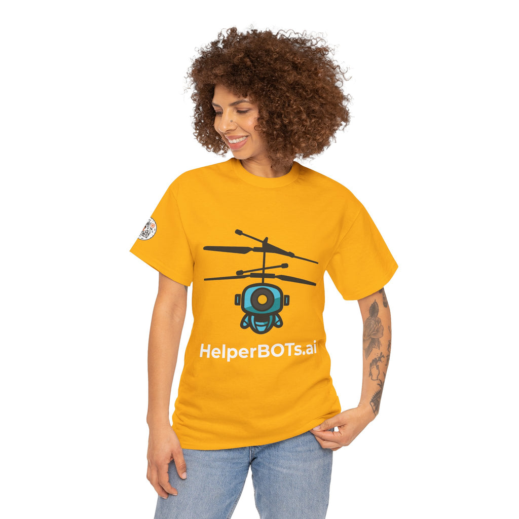 Unisex Security BOT Heavy Cotton Tee (Dark Edition with White Print)
