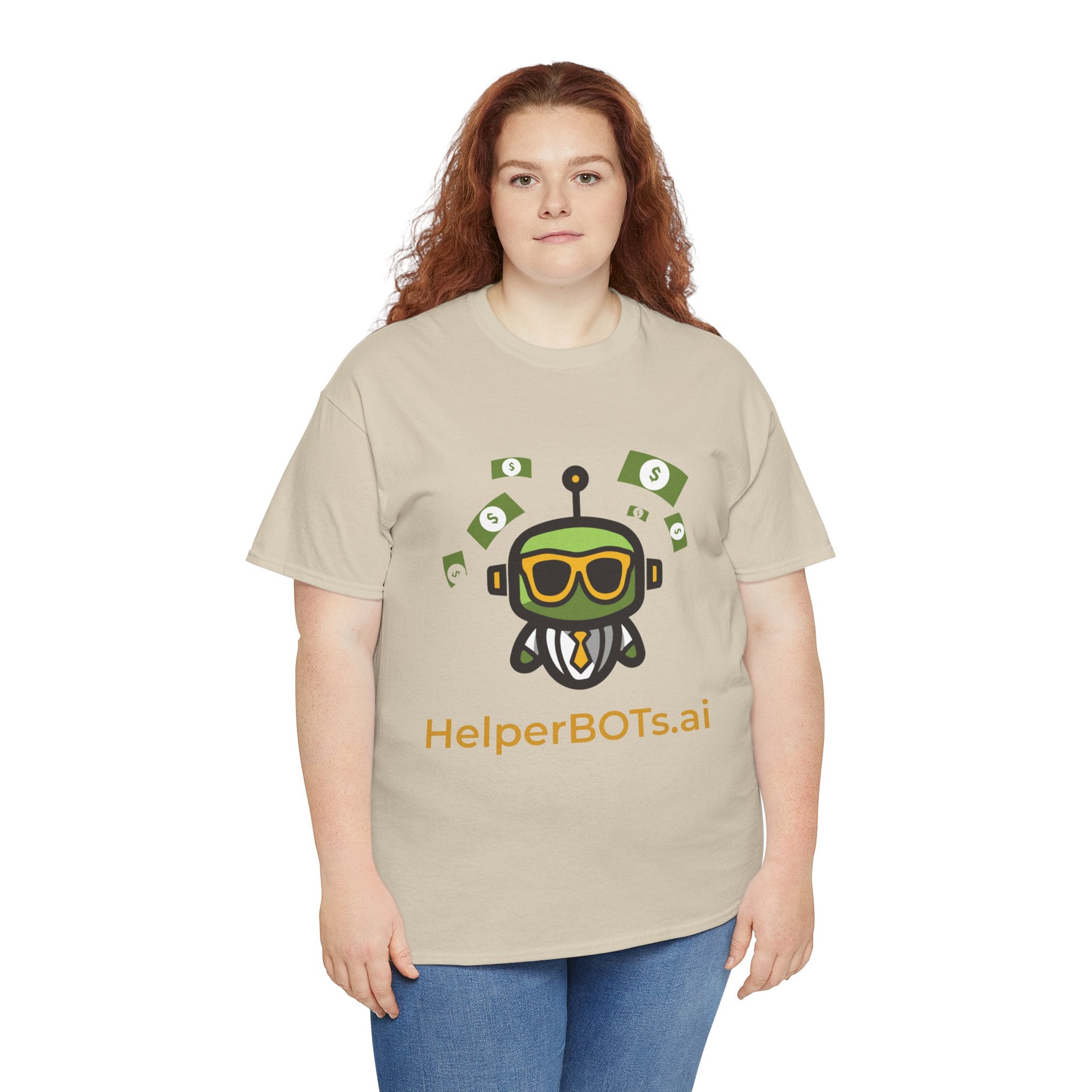 Unisex Financial BOT Heavy Cotton Tee (Dark Edition with Gold Print)
