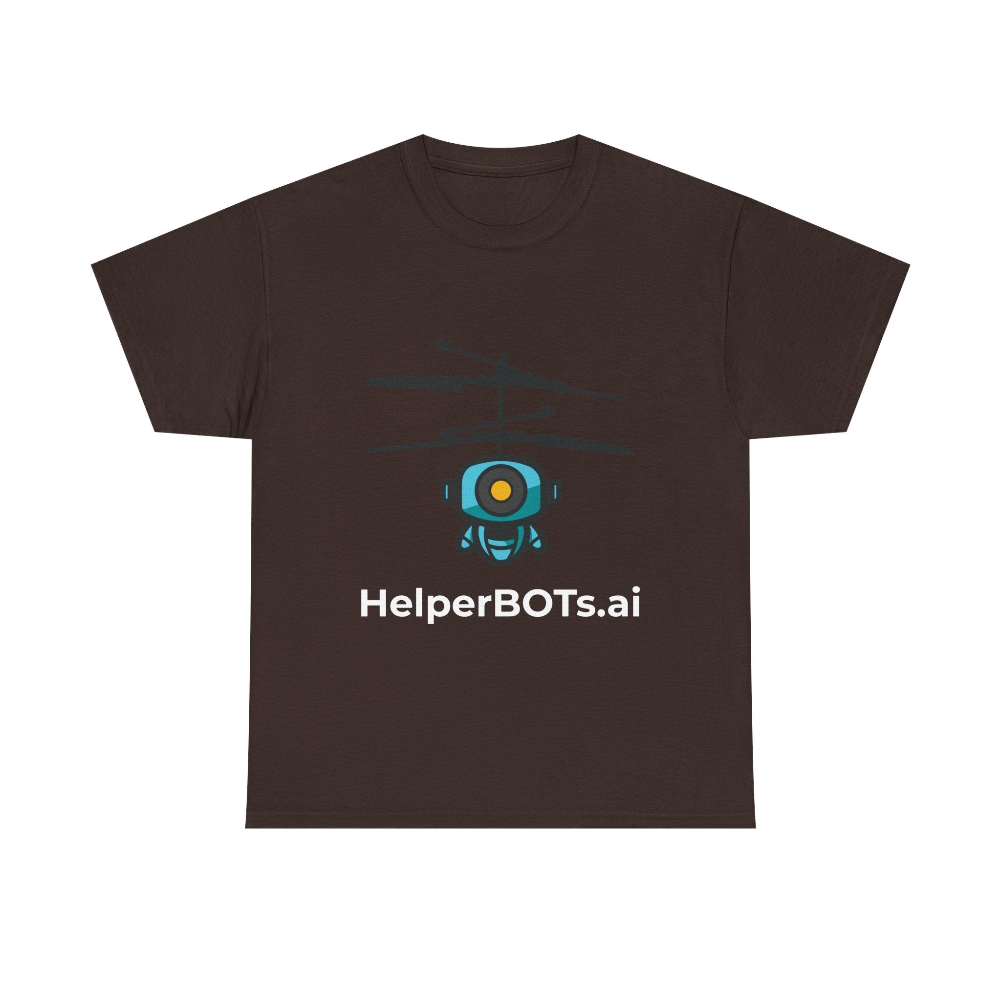 Unisex Security BOT Heavy Cotton Tee (Dark Edition white text)