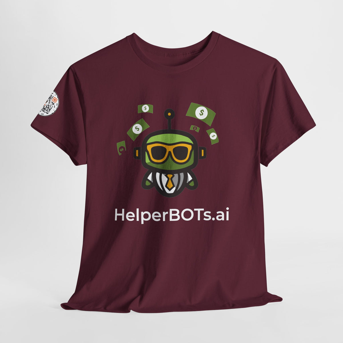 Unisex Financial BOT Heavy Cotton Tee (Dark Edition with White Print)
