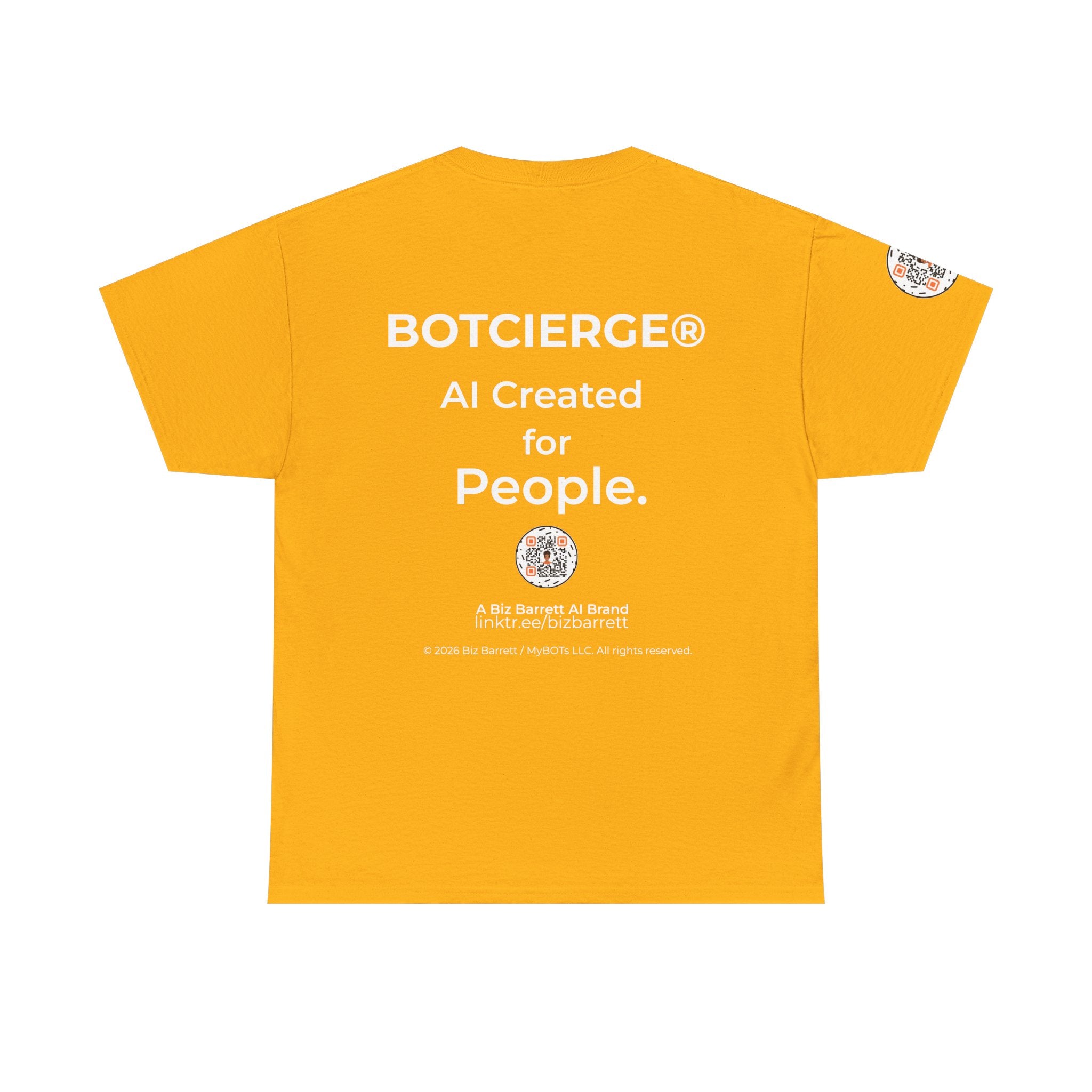 Unisex Security BOT Heavy Cotton Tee (Dark Edition with White Print)