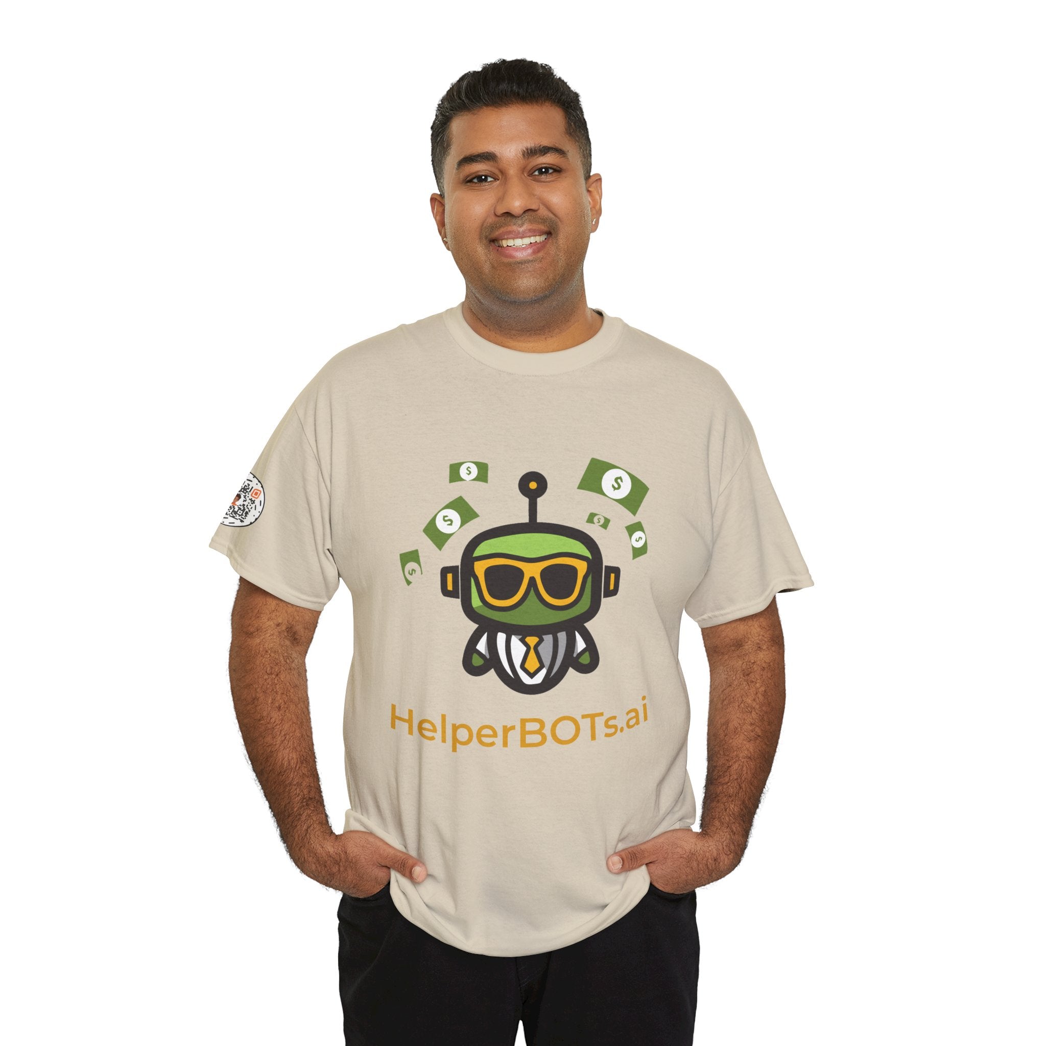 Unisex Financial BOT Heavy Cotton Tee (Dark Edition with Gold Print)