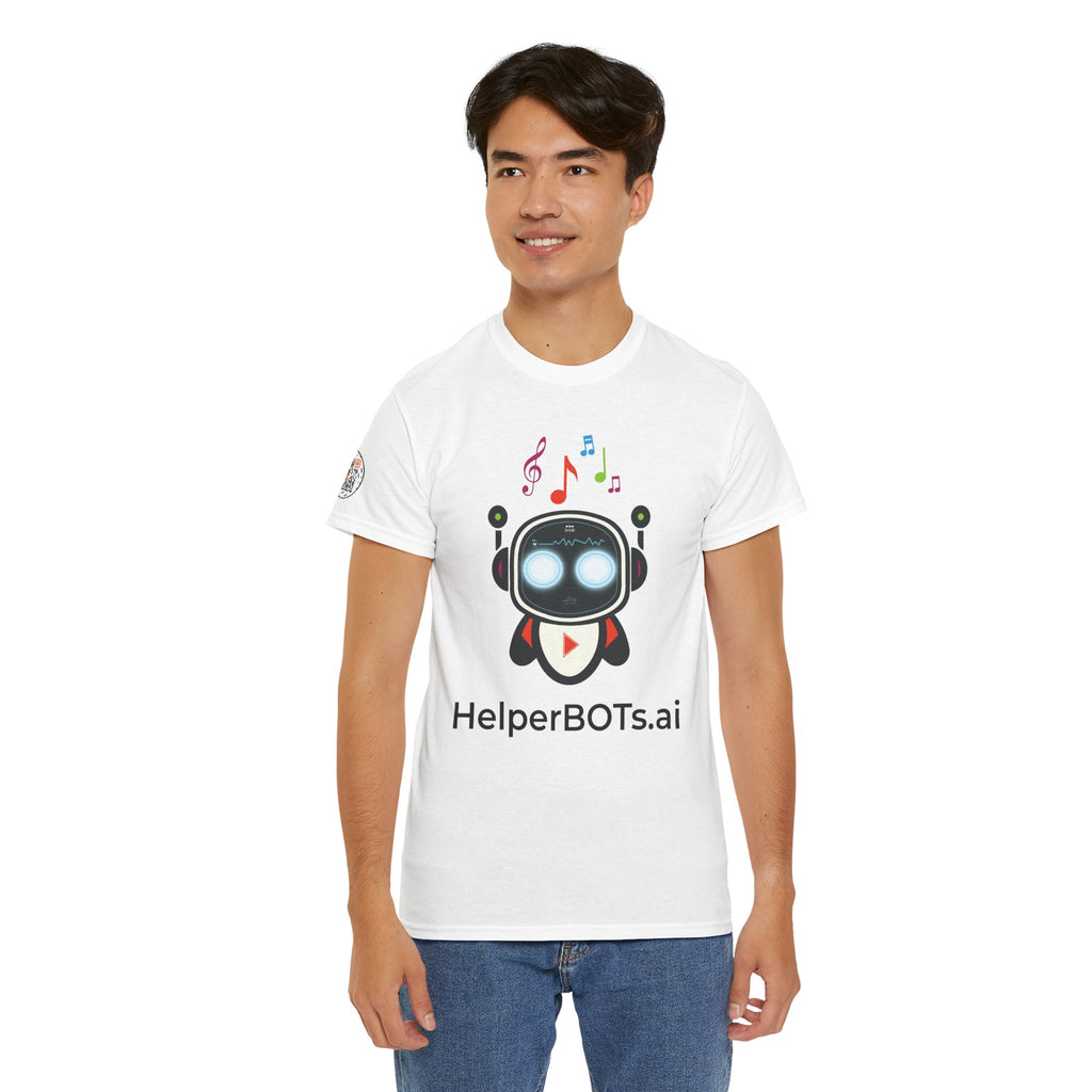 Unisex Music BOT Heavy Cotton Tee (Light Edition with Black Print)