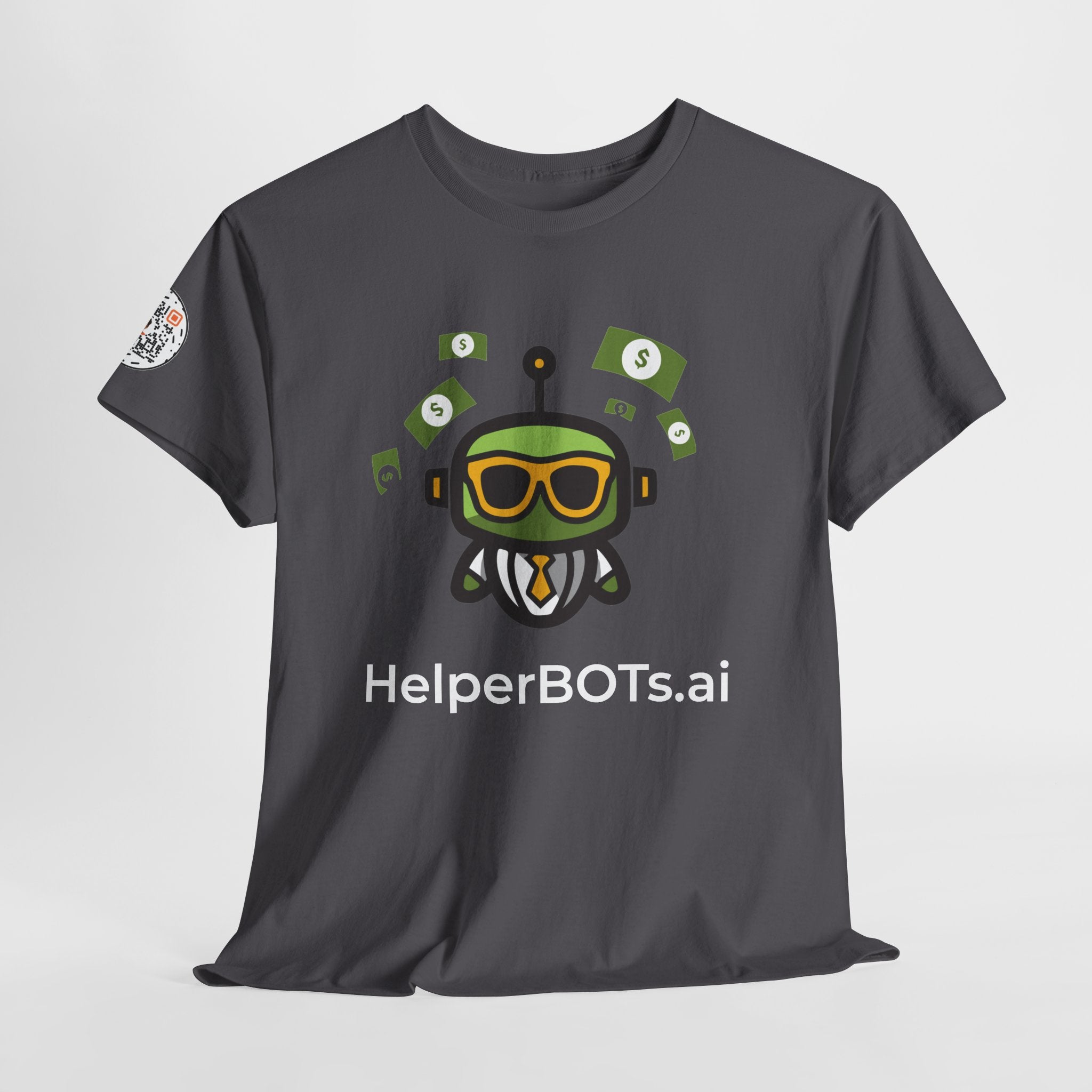 Unisex Financial BOT Heavy Cotton Tee (Dark Edition with White Print)