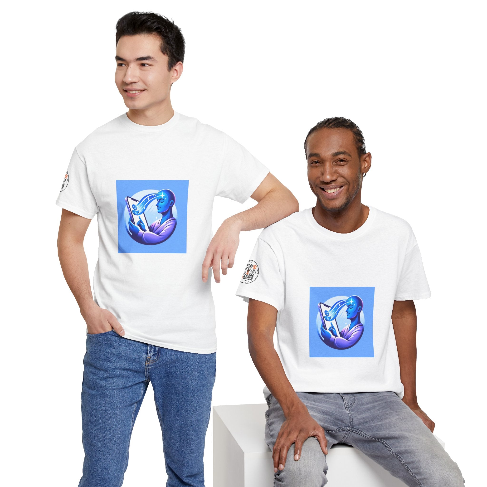 Unisex RememBOT™ Heavy Cotton Tee (Light Edition with White Lettering)