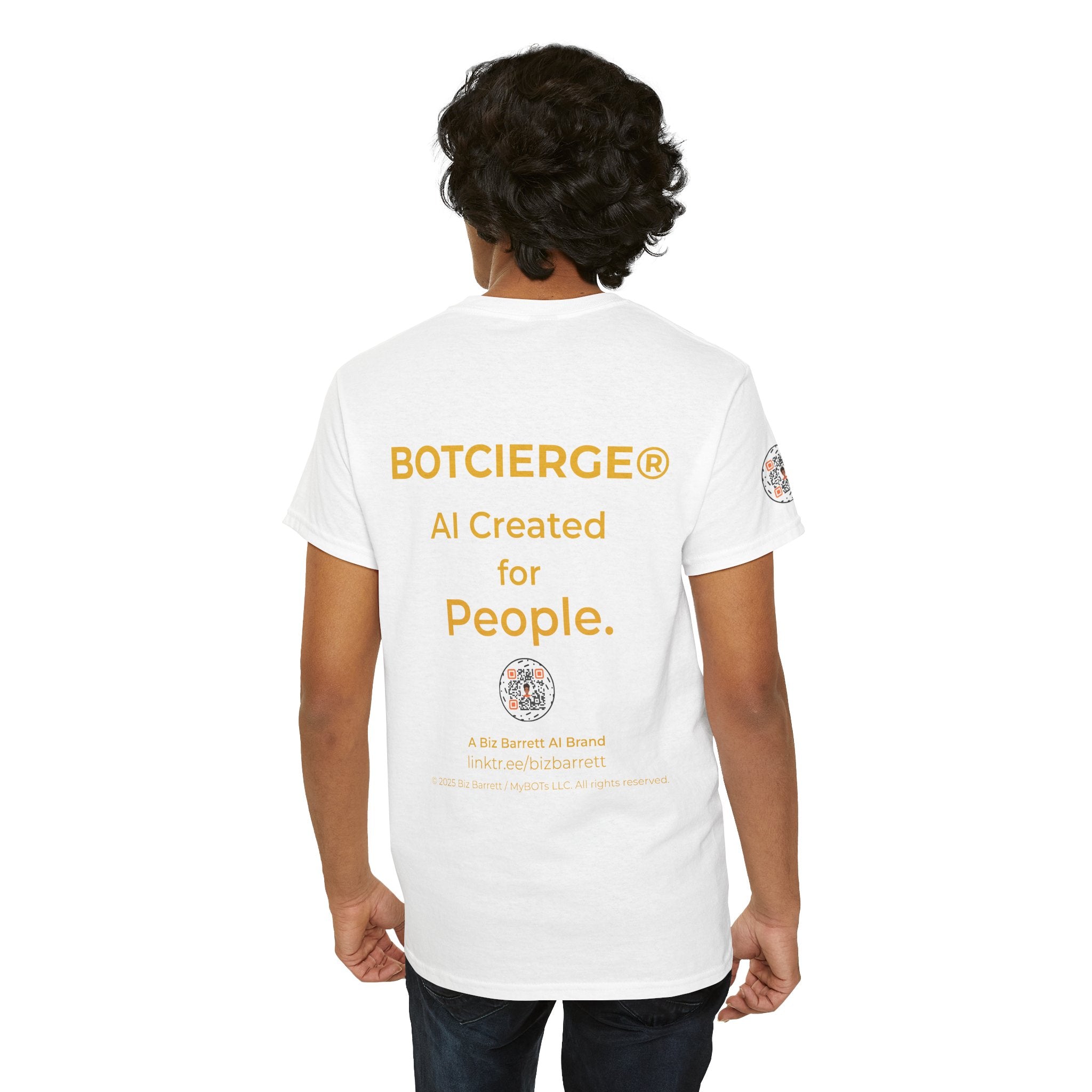 Unisex RememBOT™ Heavy Cotton Tee (Light Edition with Gold Lettering)