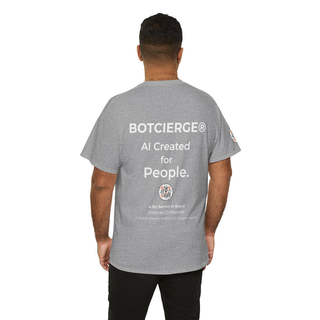 Unisex Financial BOT Heavy Cotton Tee (Dark Edition with White Print)