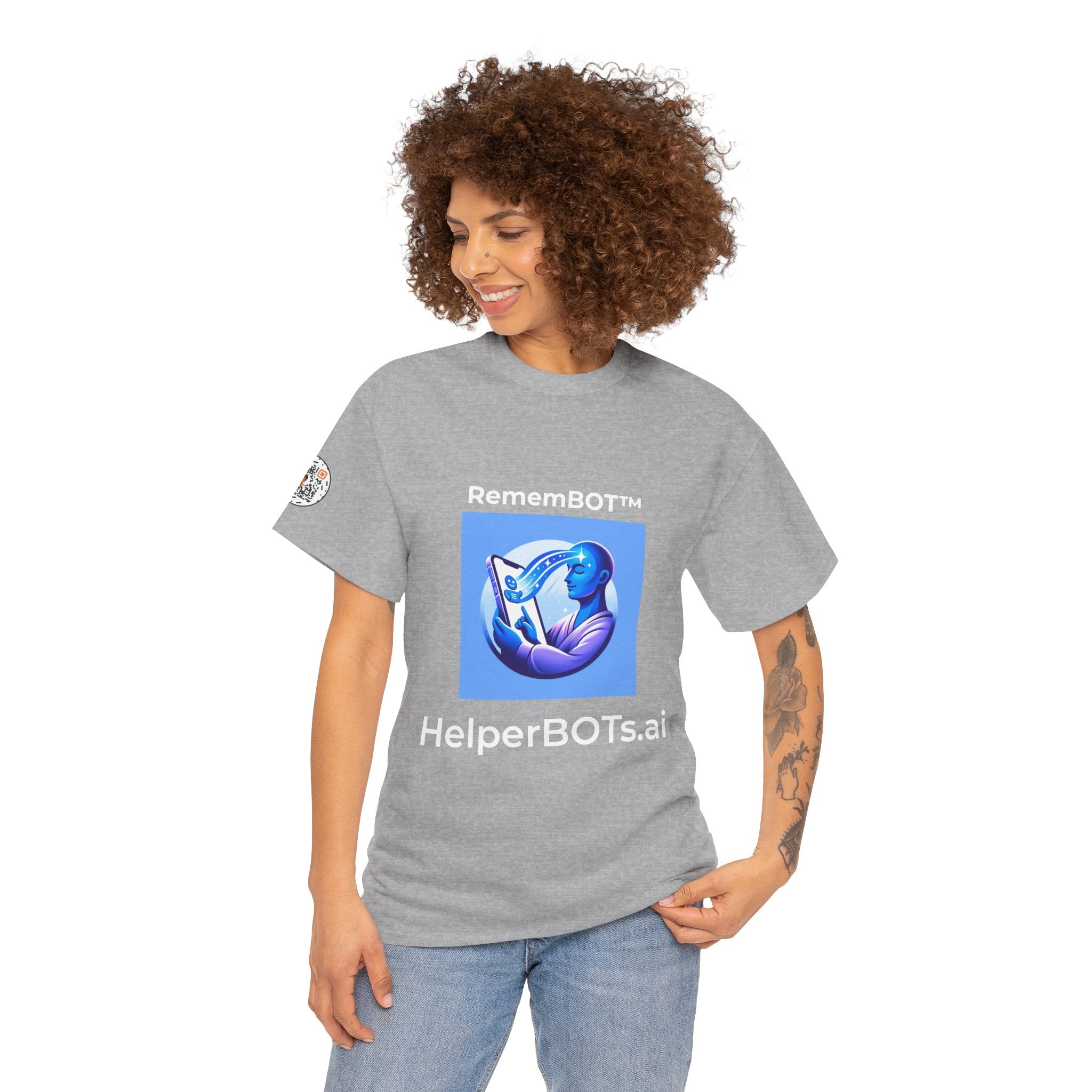 Unisex RememBOT™ Heavy Cotton Tee (Light Edition with White Lettering)