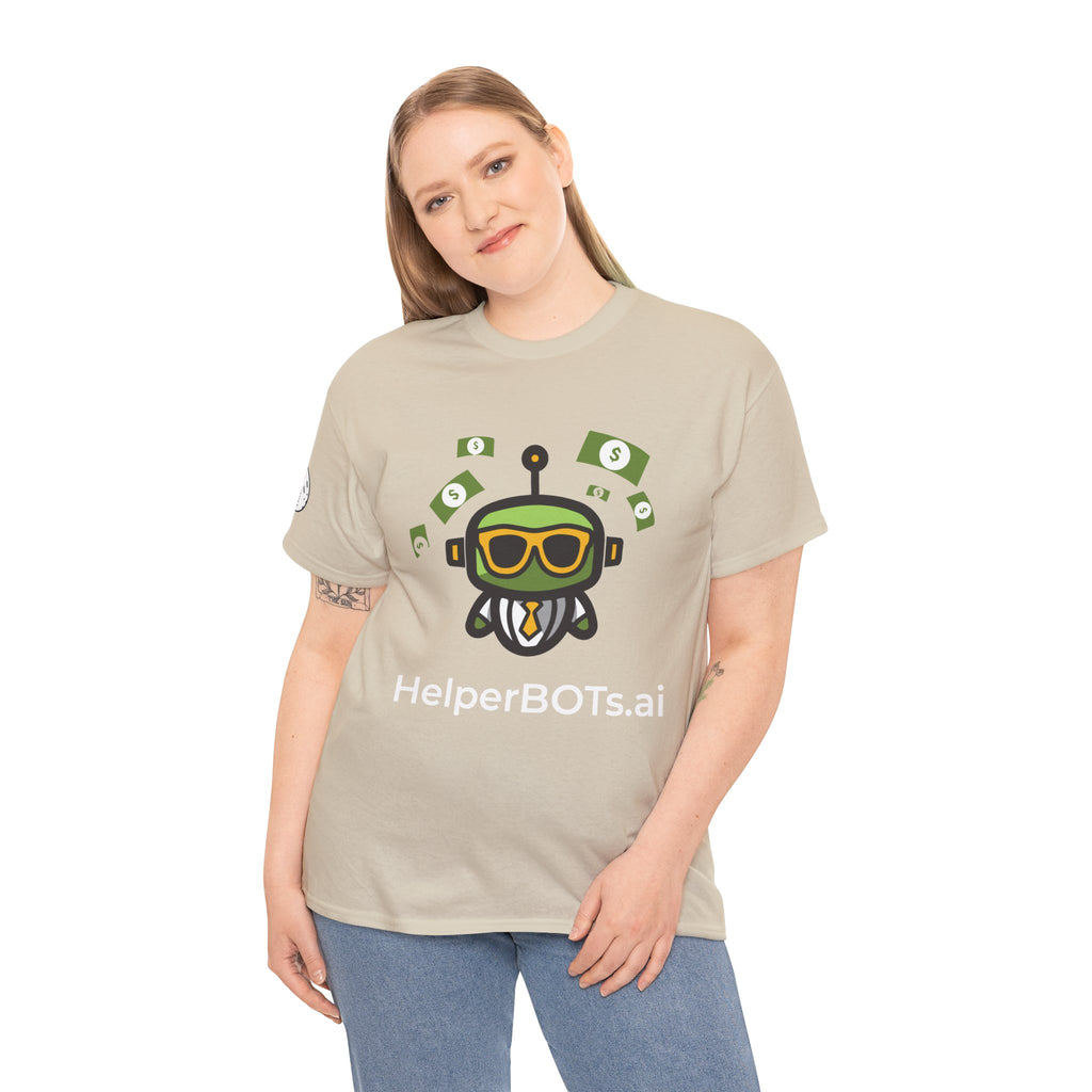 Unisex Financial BOT Heavy Cotton Tee (Dark Edition with White Print)