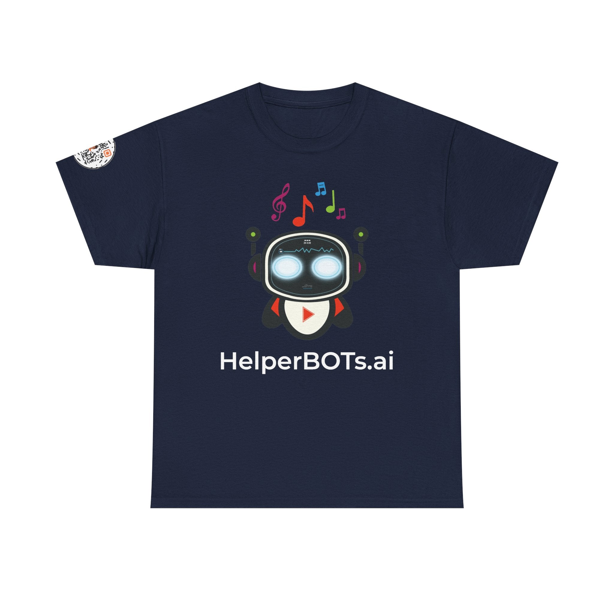 Unisex Music BOT Heavy Cotton Tee (Dark Edition with White Print)