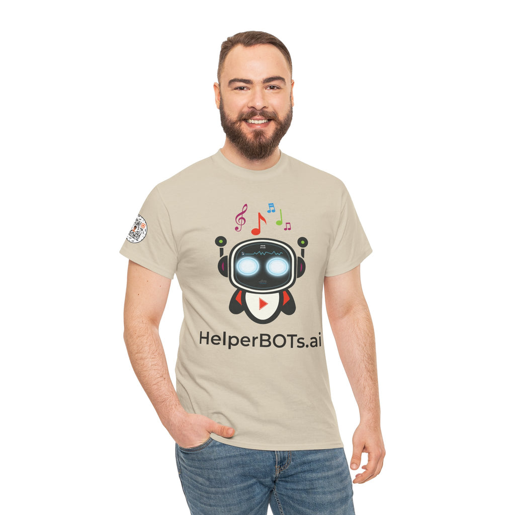 Unisex Music BOT Heavy Cotton Tee (Light Edition with Black Print)