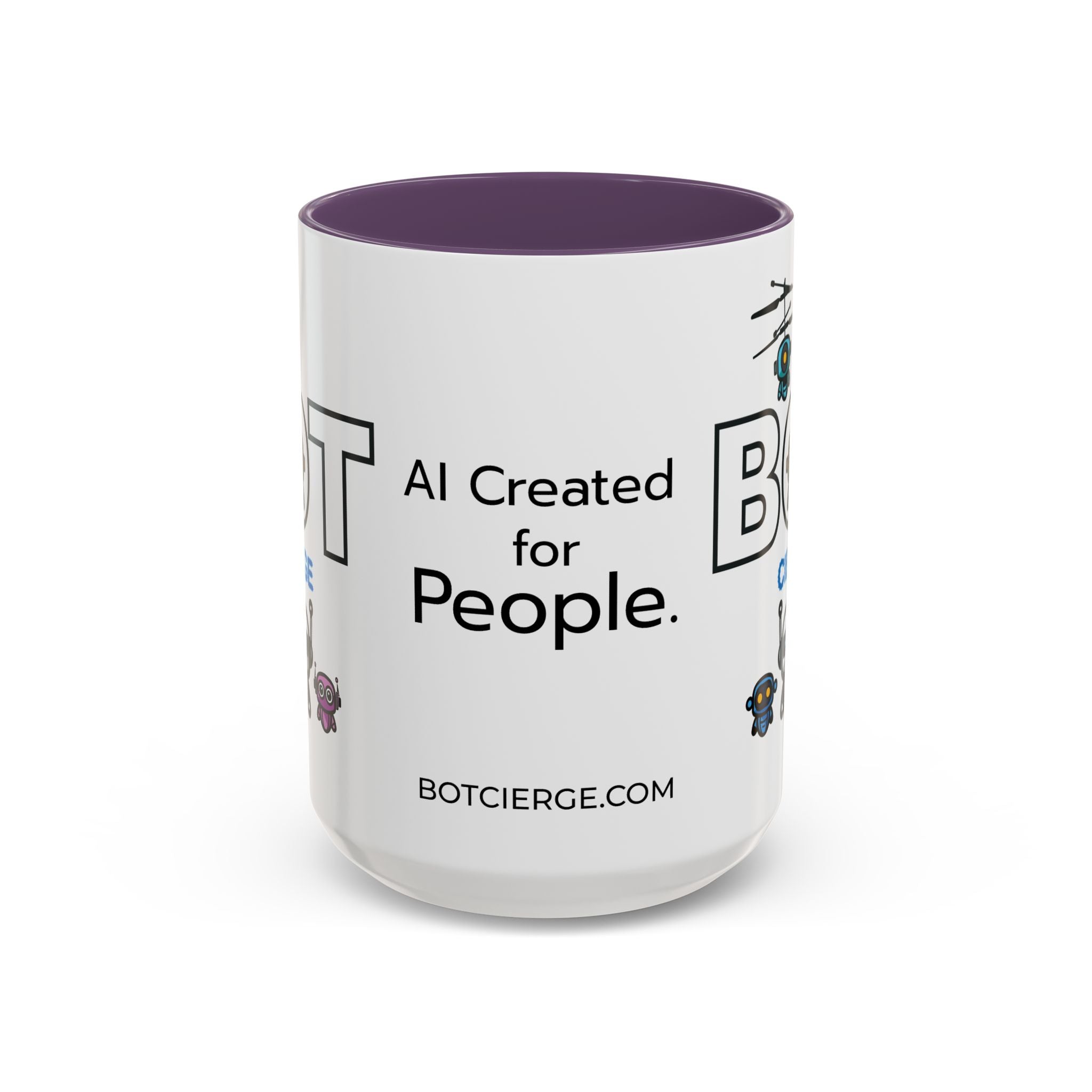Logo Accent Coffee Mug (11, 15oz) (Light Edition with Black Print)