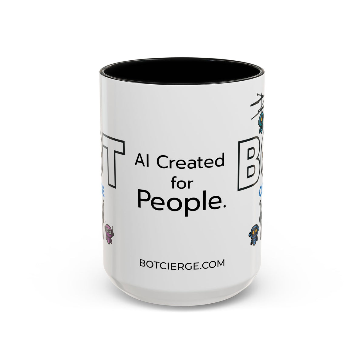 Logo Accent Coffee Mug (11, 15oz) (Light Edition with Black Print)