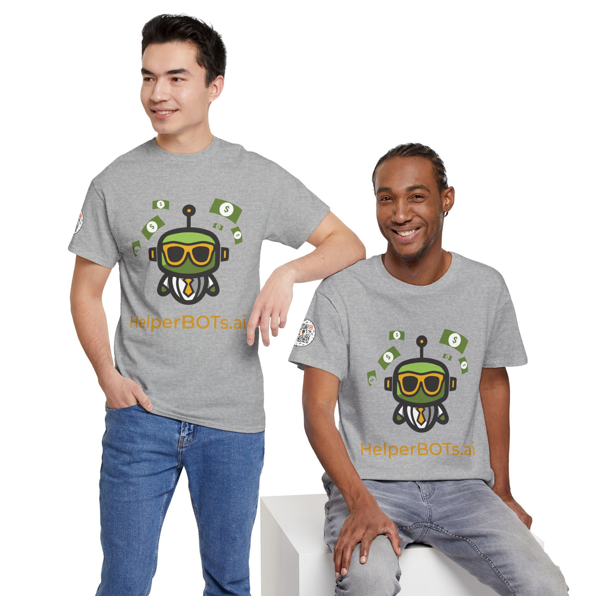 Unisex Financial BOT Heavy Cotton Tee (Dark Edition with Gold Print)