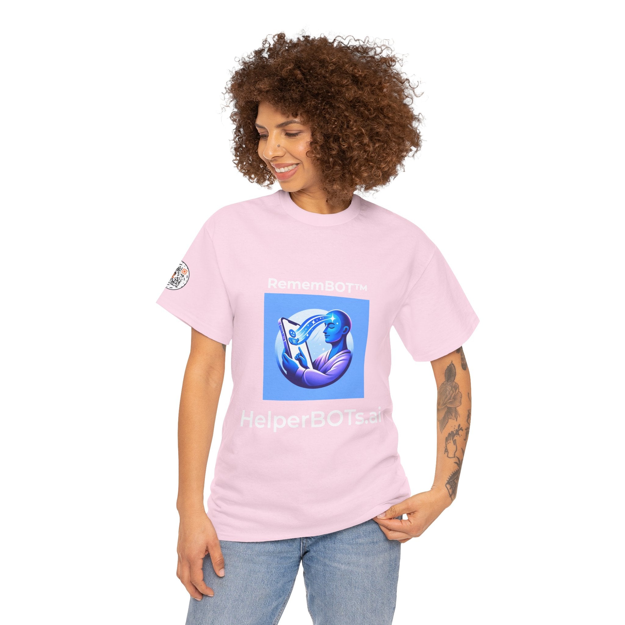 Unisex RememBOT™ Heavy Cotton Tee (Light Edition with White Lettering)