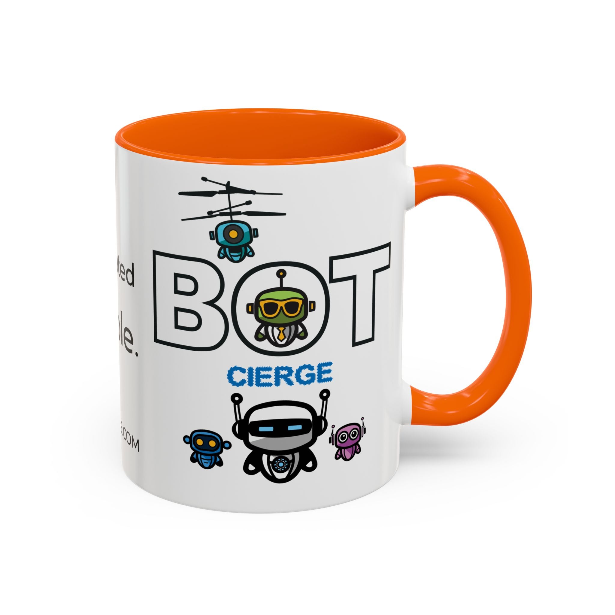 Logo Accent Coffee Mug (11, 15oz) (Light Edition with Black Print)