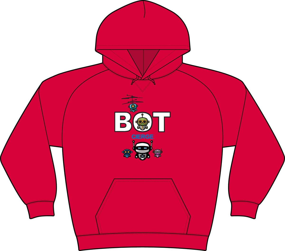 Logo Unisex Drive Fleece Pullover Hoodie (Dark Edition with White Print)