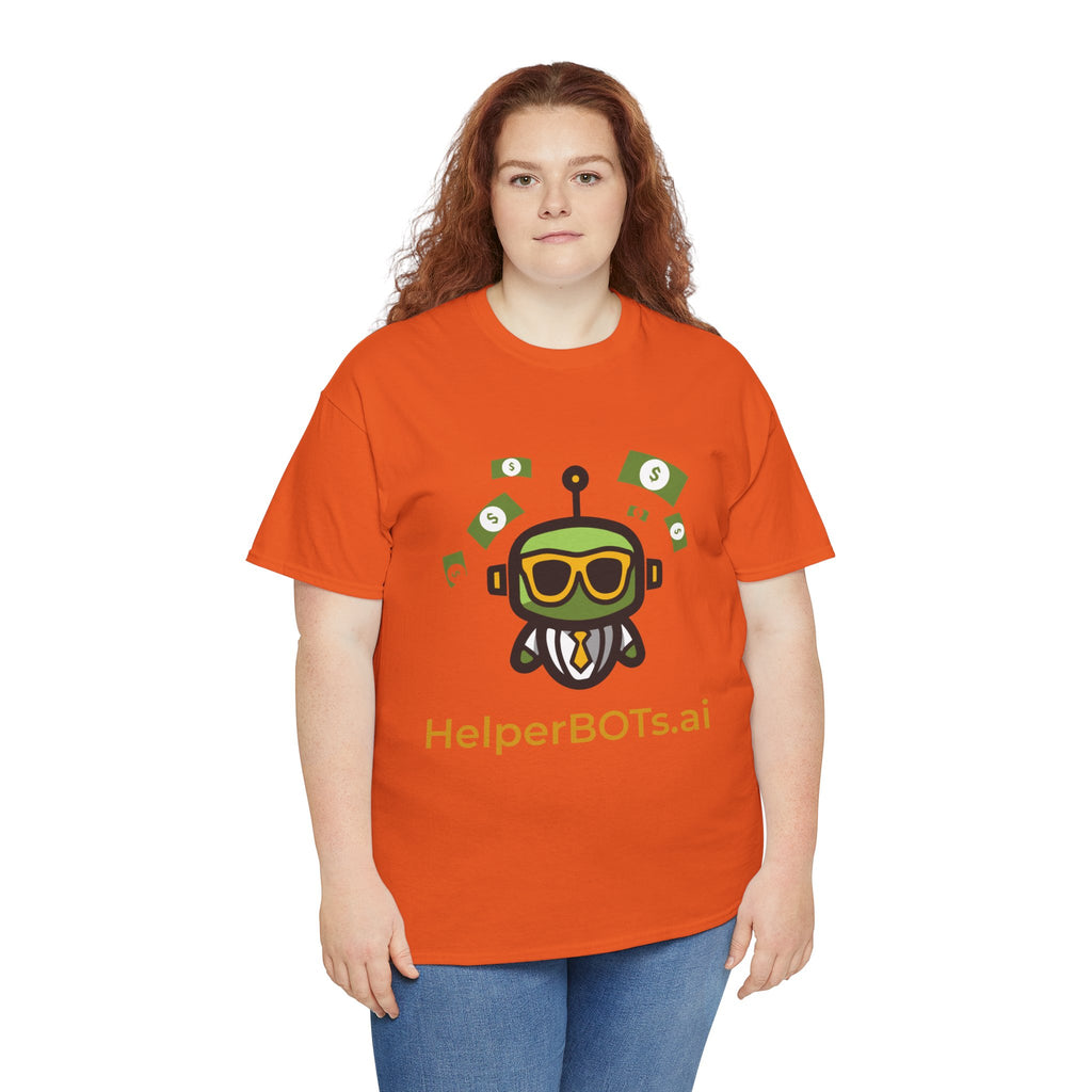 Unisex Financial BOT Heavy Cotton Tee (Dark Edition with Gold Print)