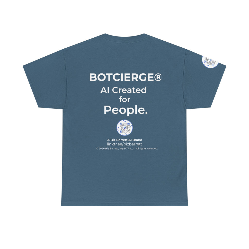 Unisex RememBOT™ Heavy Cotton Tee (Dark Edition with White Print)