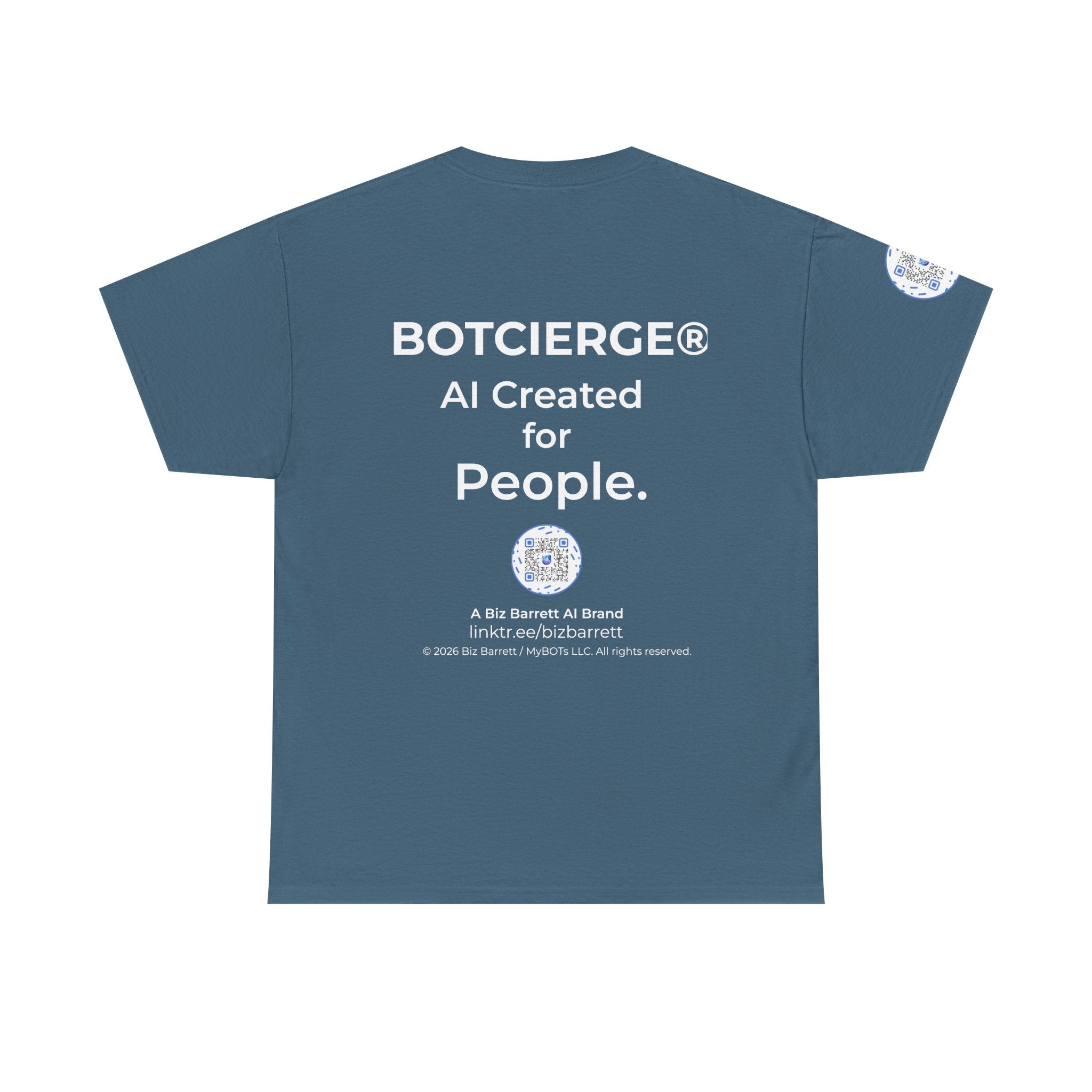 Unisex RememBOT™ Heavy Cotton Tee (Dark Edition with White Print)