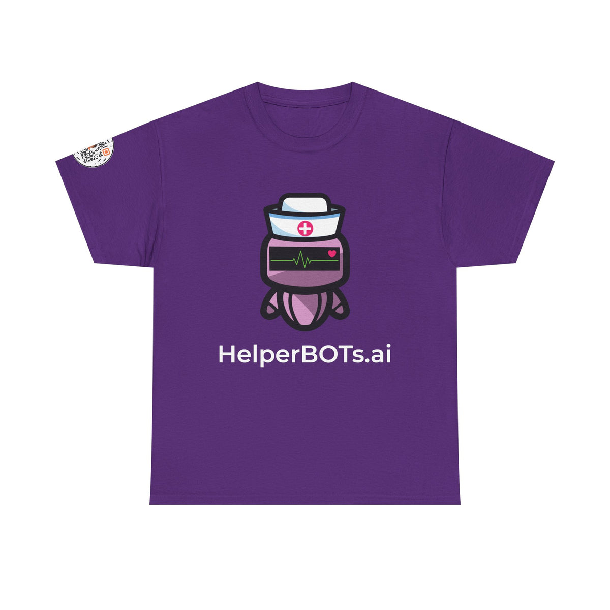Unisex Healthcare BOT Heavy Cotton Tee (Dark Edition with White Print)