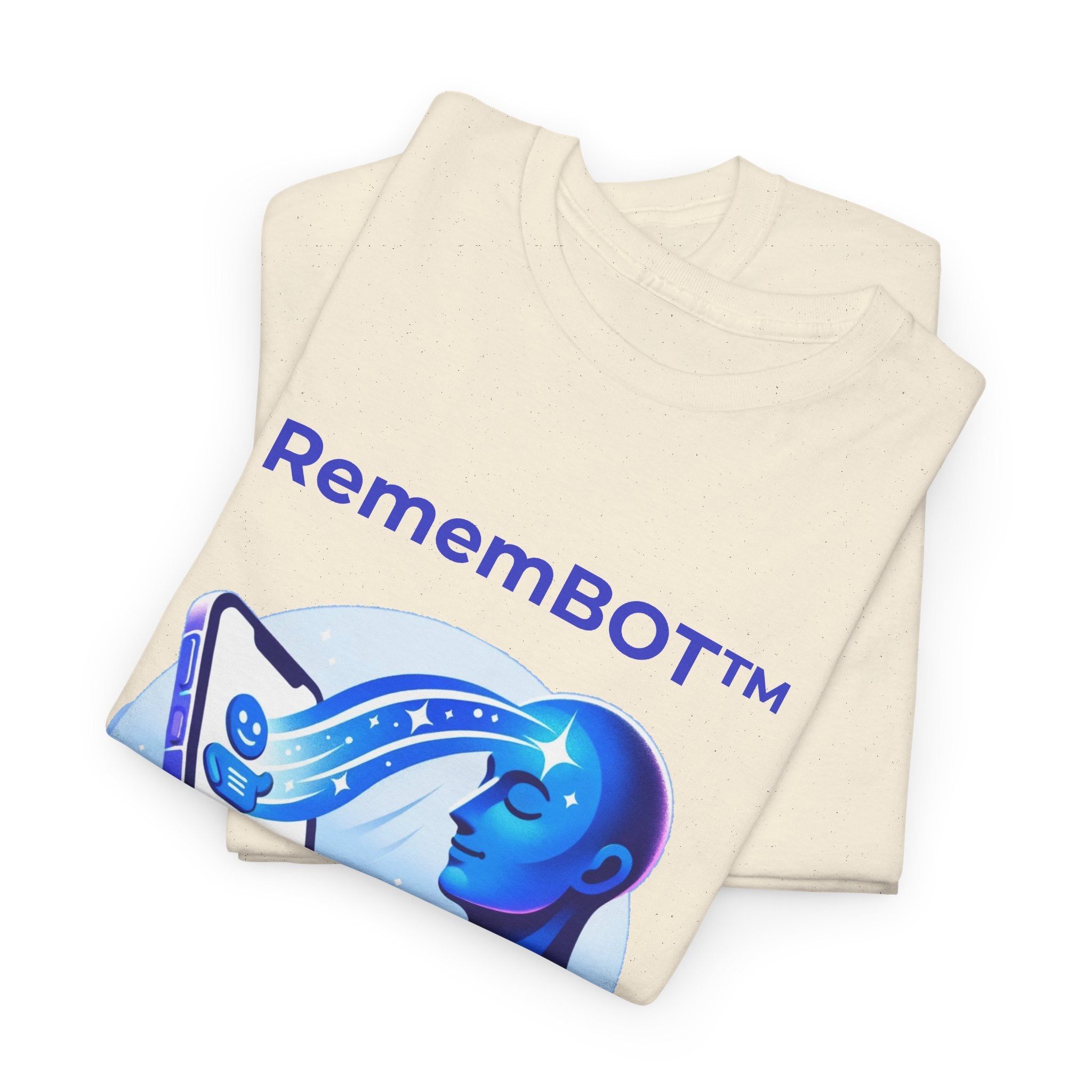 Unisex RememBOT™ Heavy Cotton Tee (Light Edition with Purple Print)