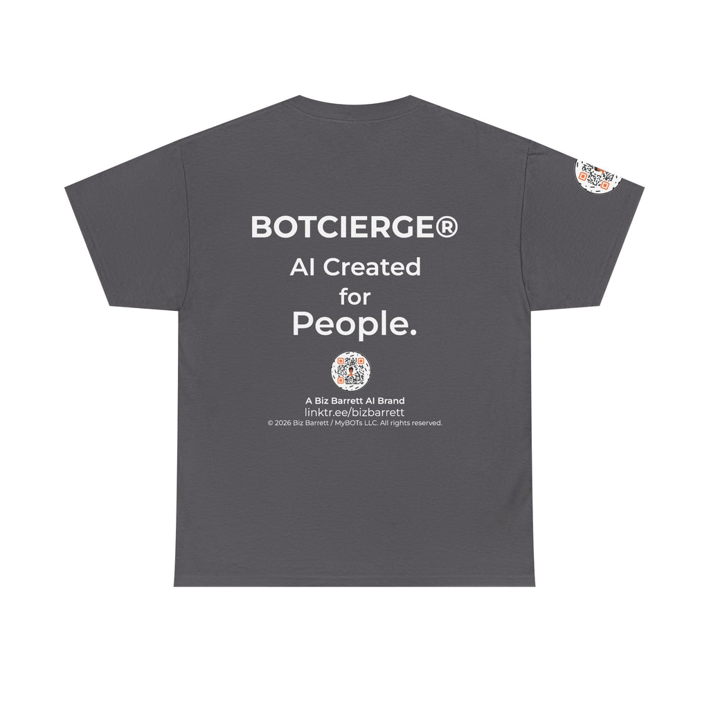 Unisex Love and Relationships BOT Heavy Cotton Tee (Dark Edition with White Print)