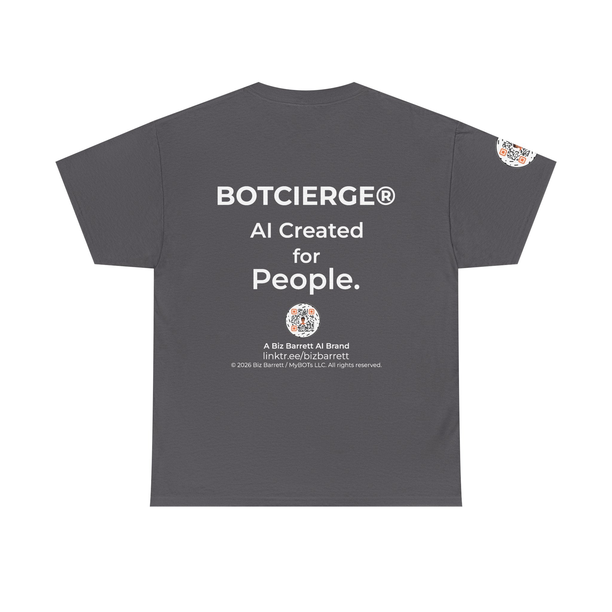Unisex Love and Relationships BOT Heavy Cotton Tee (Dark Edition with White Print)