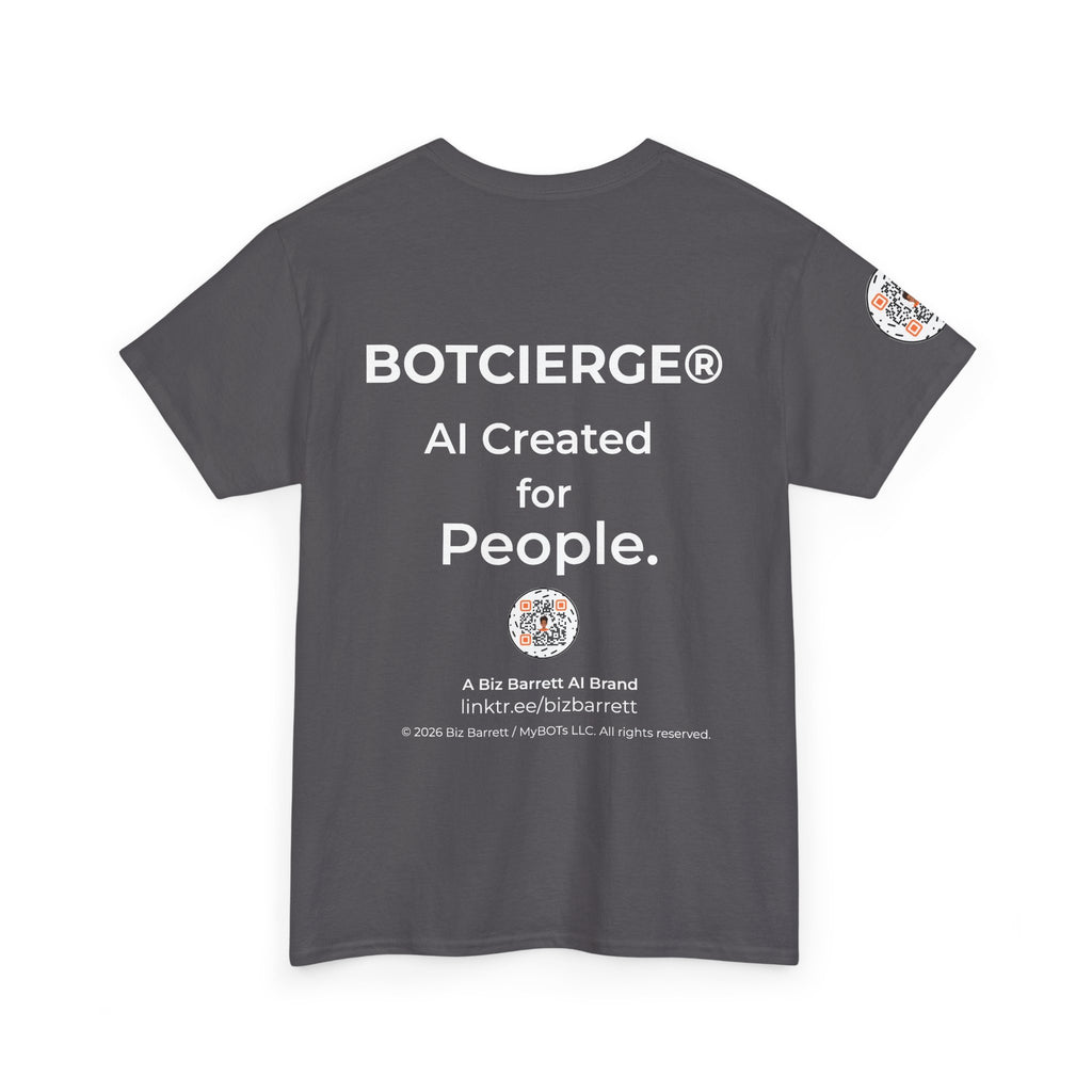 Unisex Personal Development BOT Heavy Cotton Tee (Dark Edition with White Print)