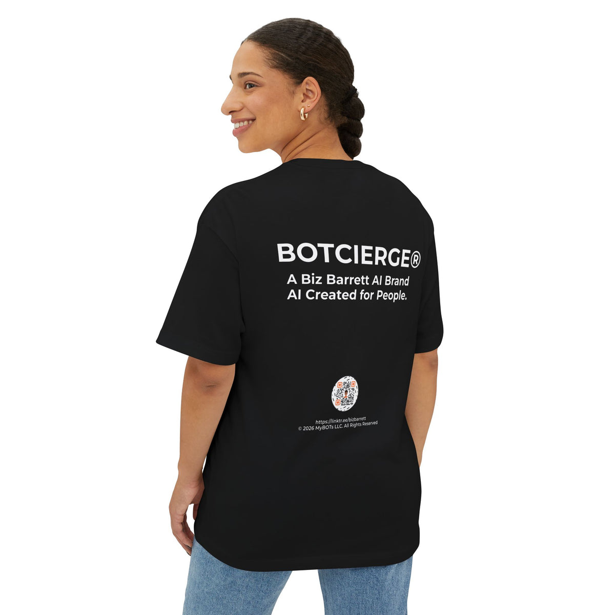 Unisex Logo Oversized Boxy Tee (Dark Edition)