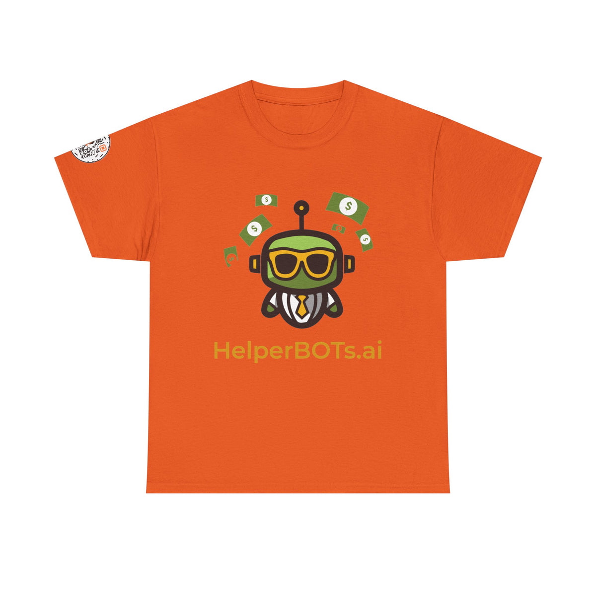 Unisex Financial BOT Heavy Cotton Tee (Dark Edition with Gold Print)