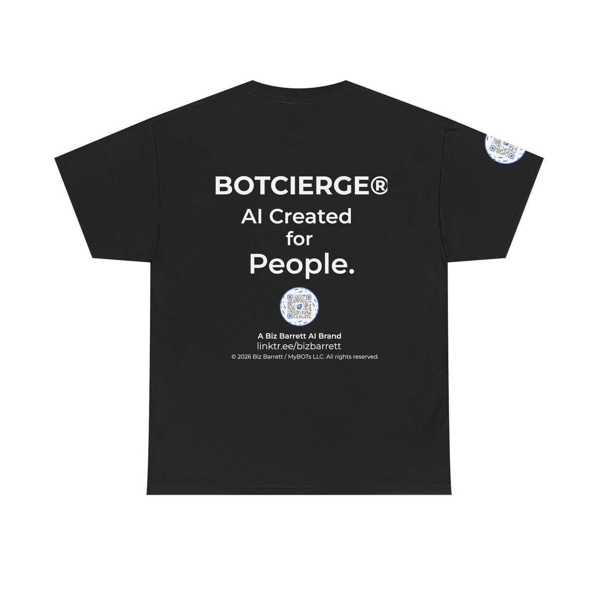 Unisex RememBOT™ Heavy Cotton Tee (Dark Edition with White Print)