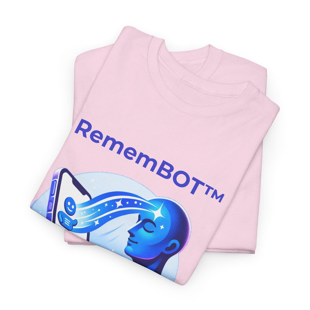 Unisex RememBOT™ Heavy Cotton Tee (Light Edition with Purple Print)