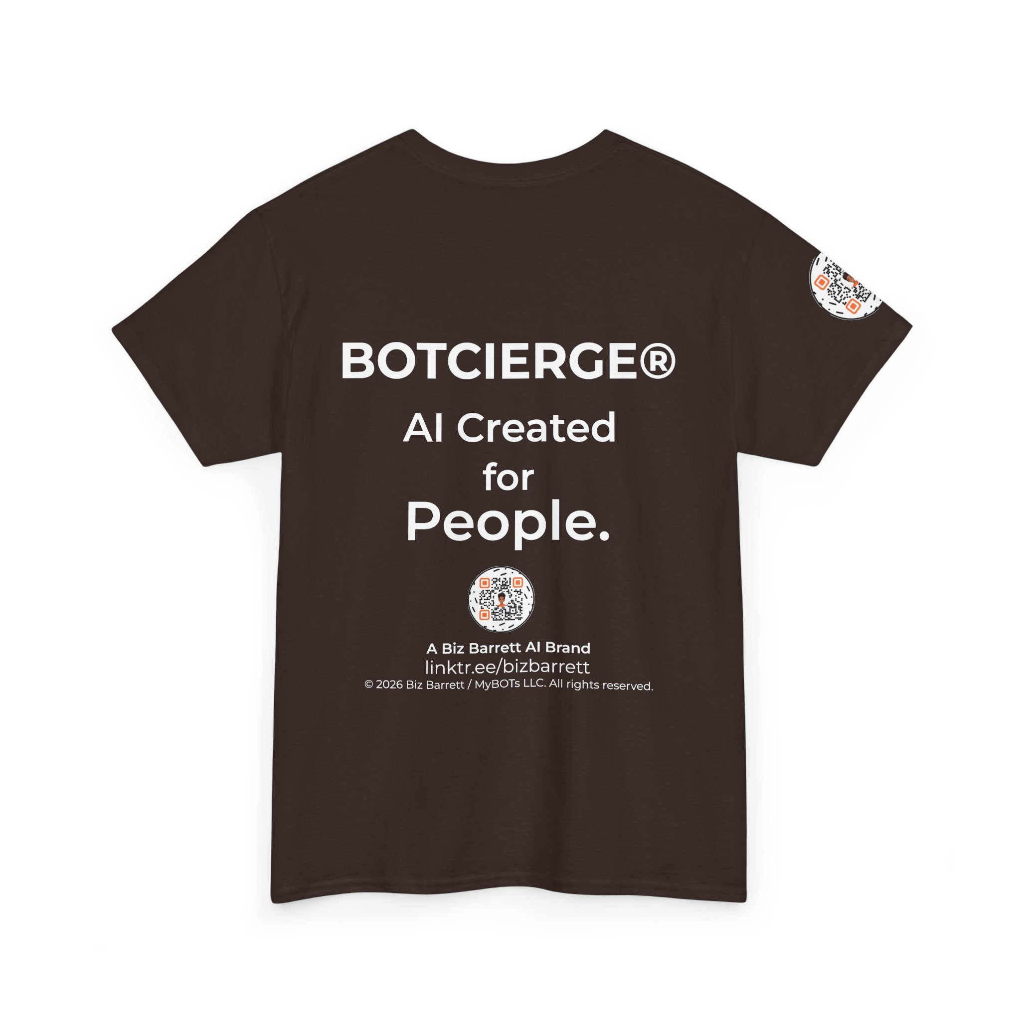 Unisex Love and Relationships BOT Heavy Cotton Tee (Dark Edition with White Print)
